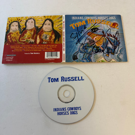 Tom Russell Indians Cowboys Horses Dogs Used CD VG+\VG