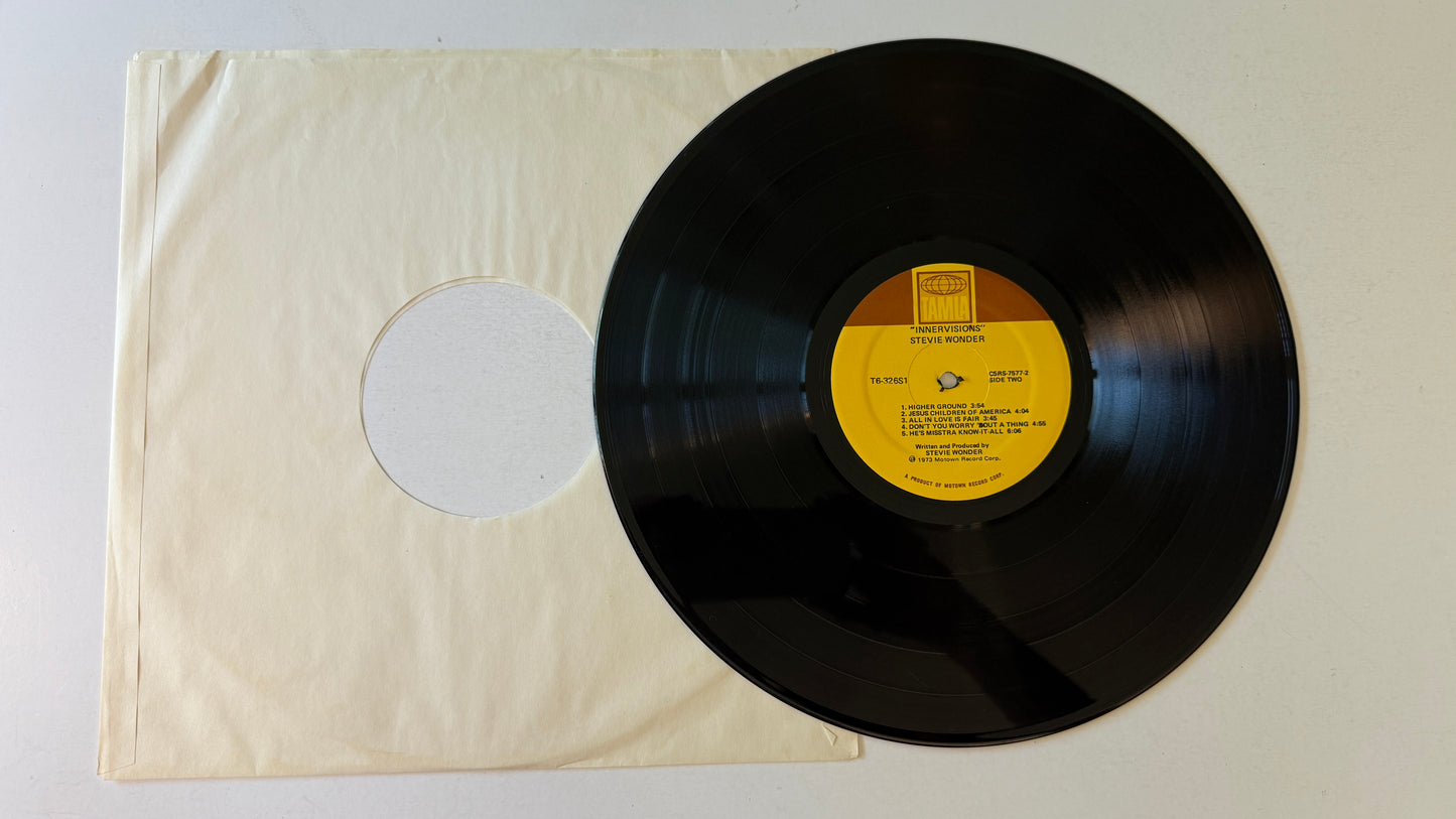 Stevie Wonder Innervisions Used Vinyl LP VG+\VG