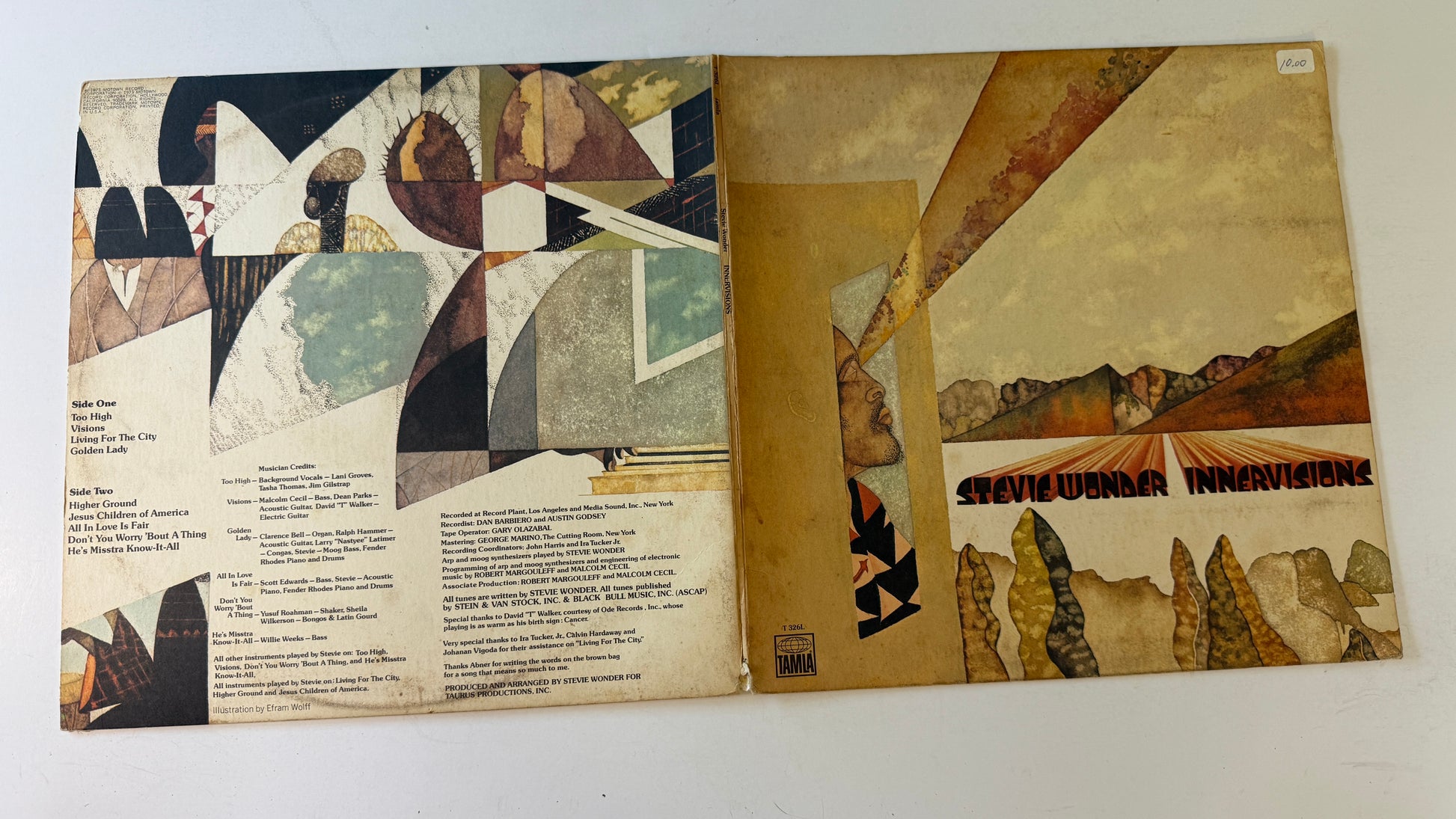 Stevie Wonder Innervisions Used Vinyl LP VG+\VG