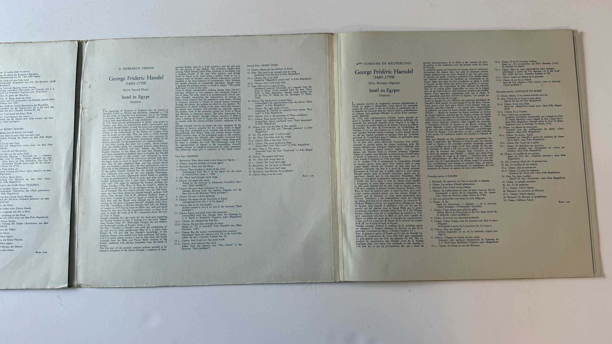 Georg Friedrich Händel Israel In Egypt Used Vinyl 2LP VG+\VG