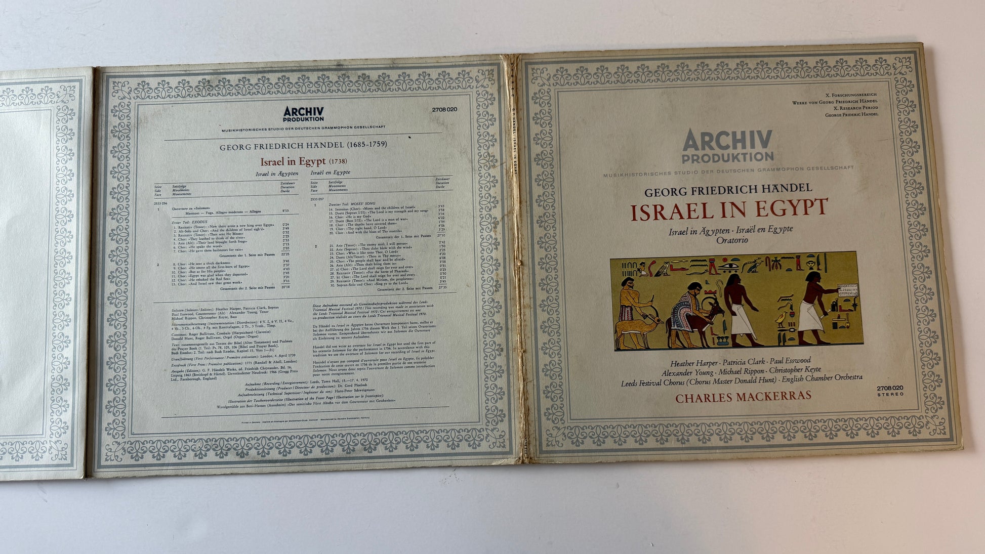 Georg Friedrich Händel Israel In Egypt Used Vinyl 2LP VG+\VG