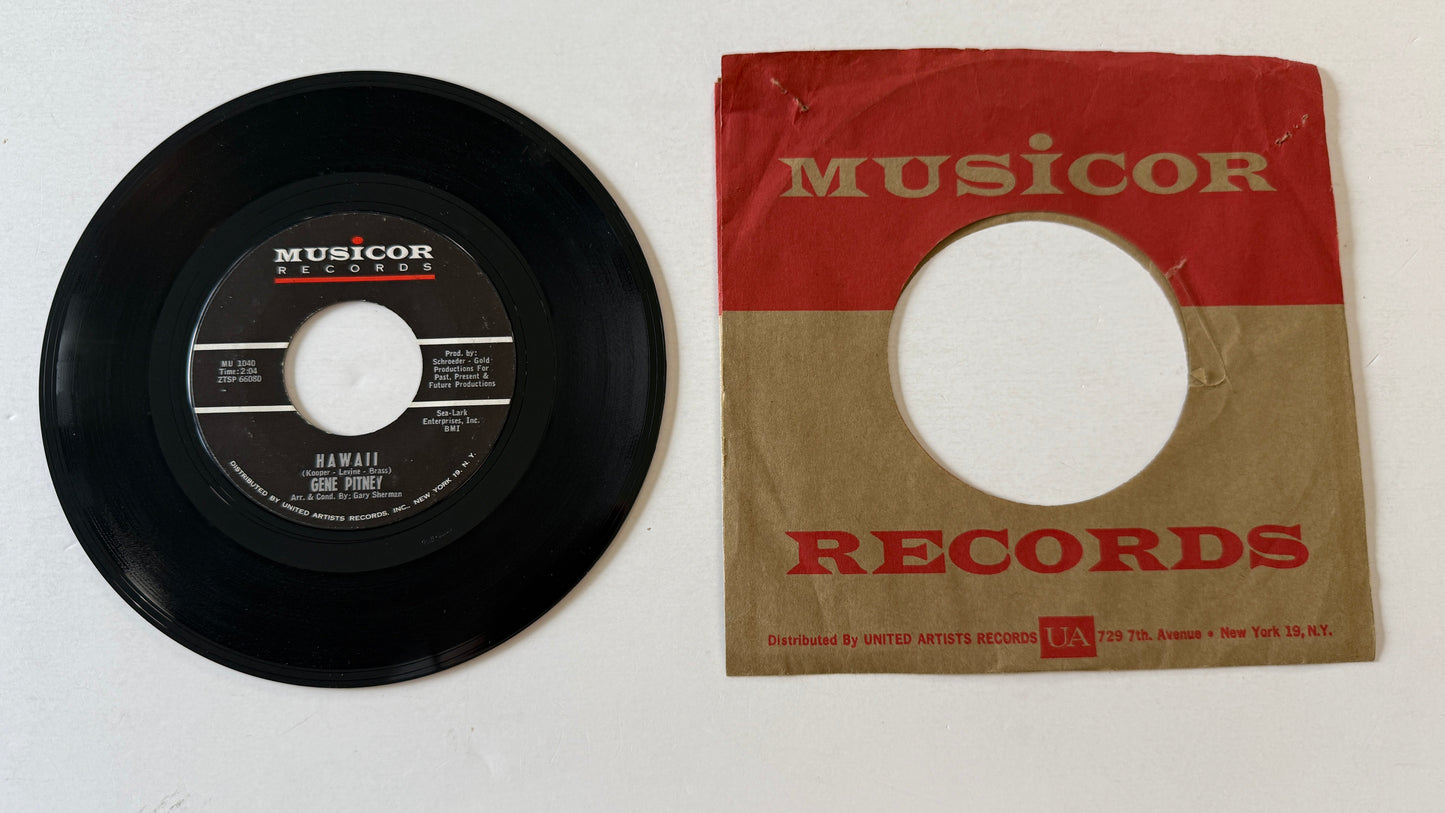 Gene Pitney It Hurts To Be In Love Used 45 RPM 7" Vinyl VG+\VG