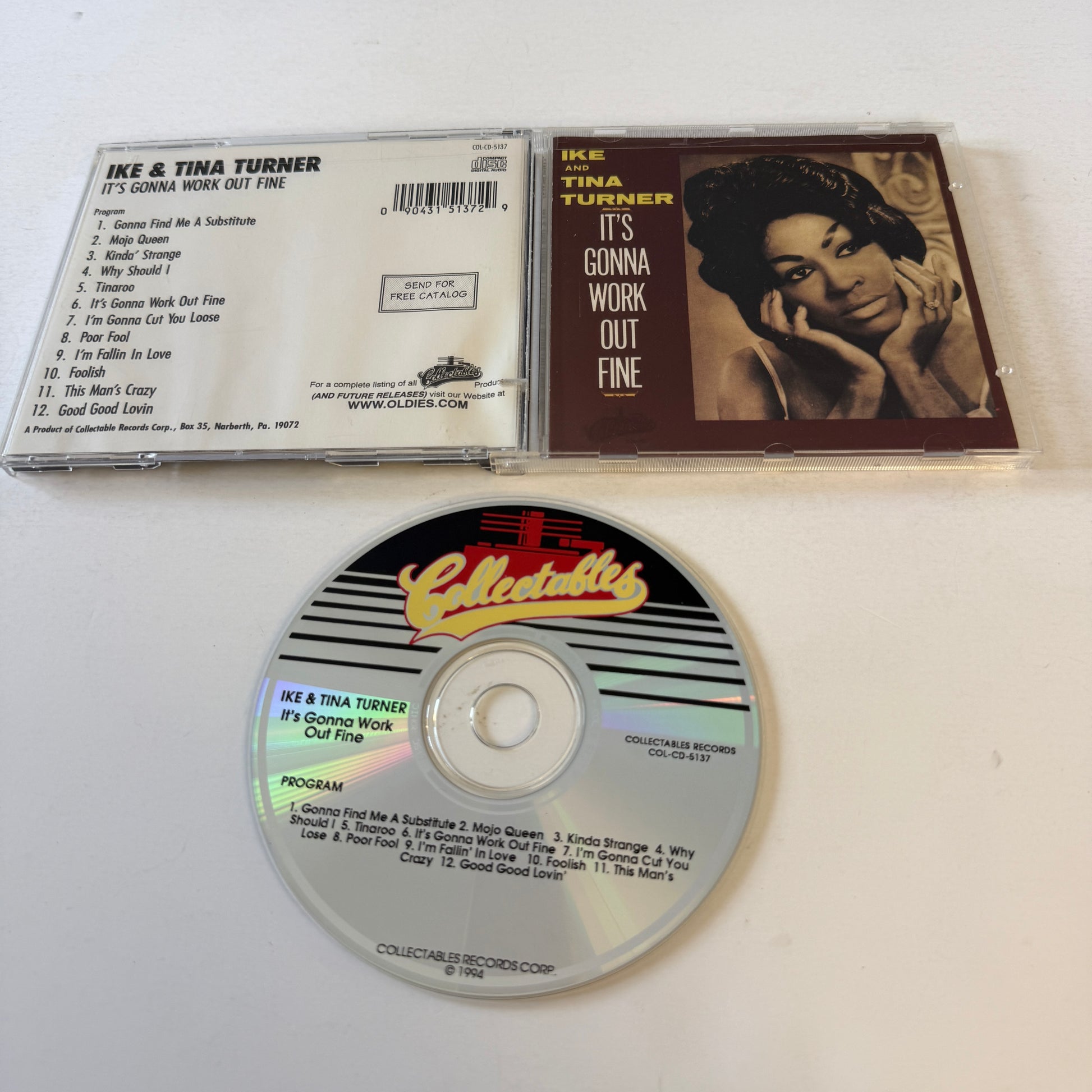 Ike & Tina Turner It's Gonna Work Out Fine Used CD VG+\VG