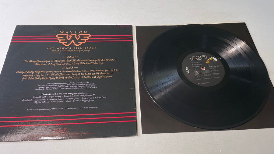 Waylon Jennings I've Always Been Crazy Used Vinyl LP VG+\VG+