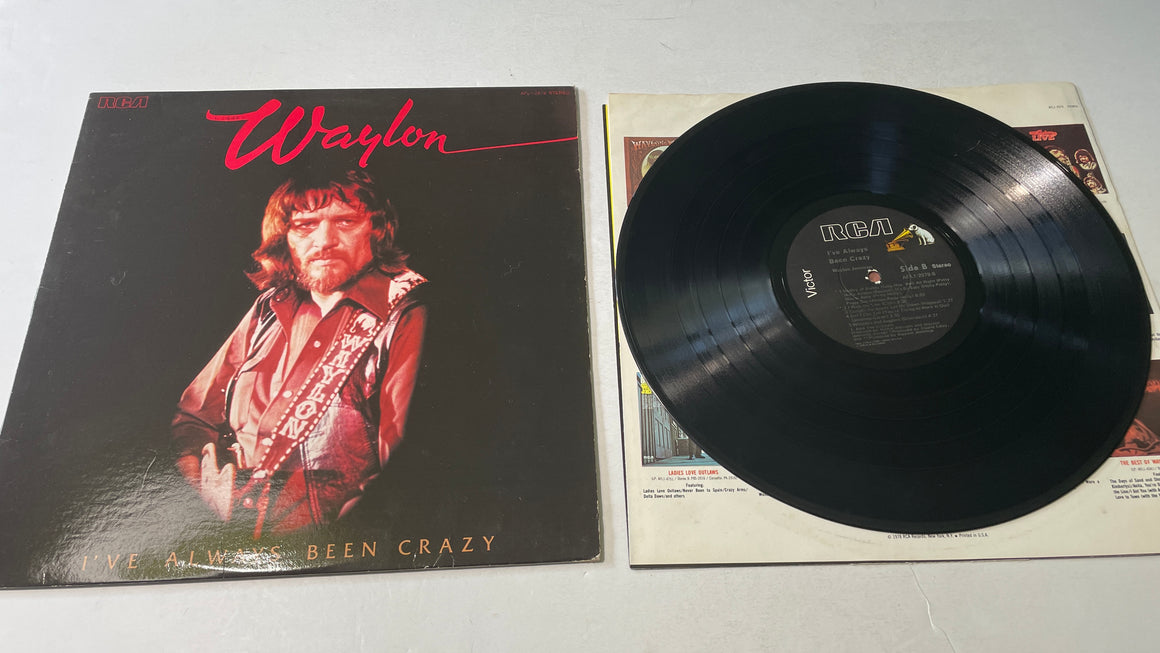 Waylon Jennings I've Always Been Crazy Used Vinyl LP VG+\VG+