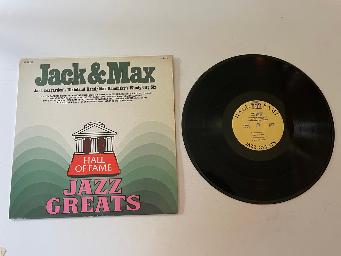 Jack Teagarden Max Kaminsky Jack & Max Used Vinyl LP VG+\VG