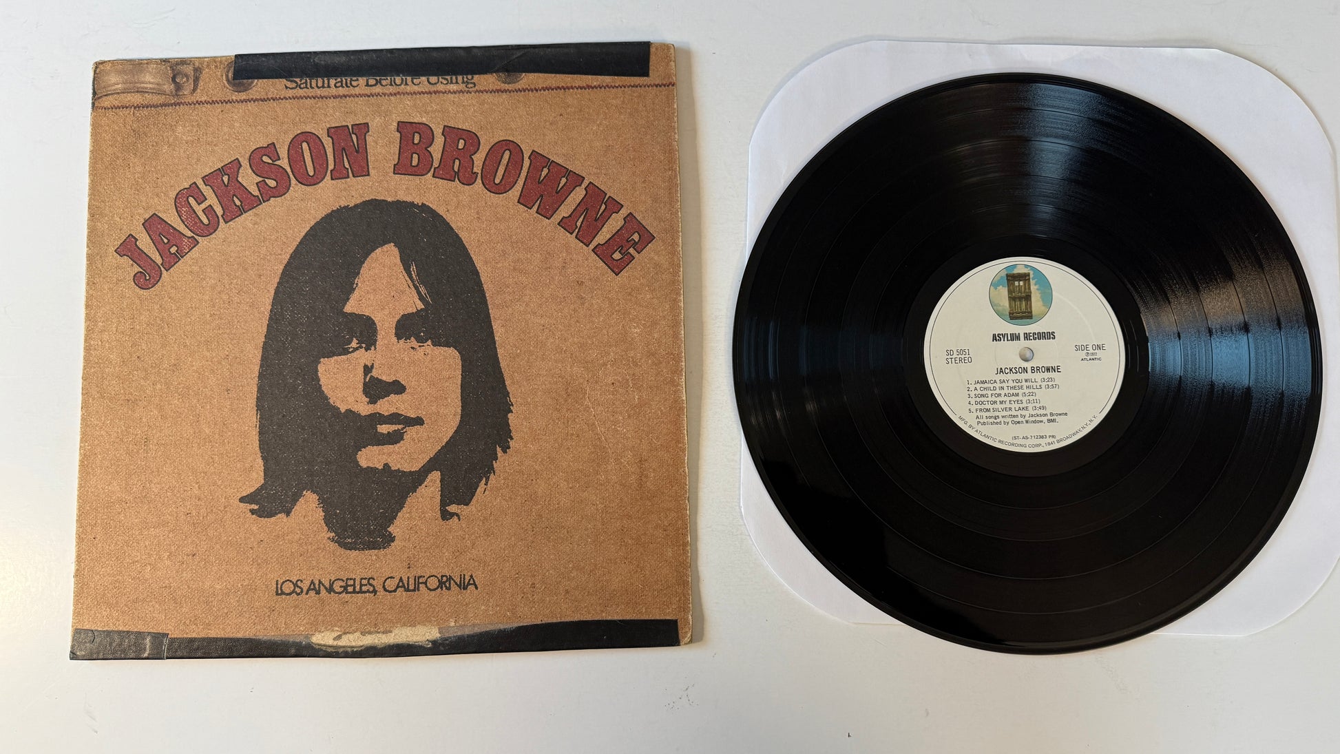 Jackson Browne Jackson Browne Used Vinyl LP VG+\G+