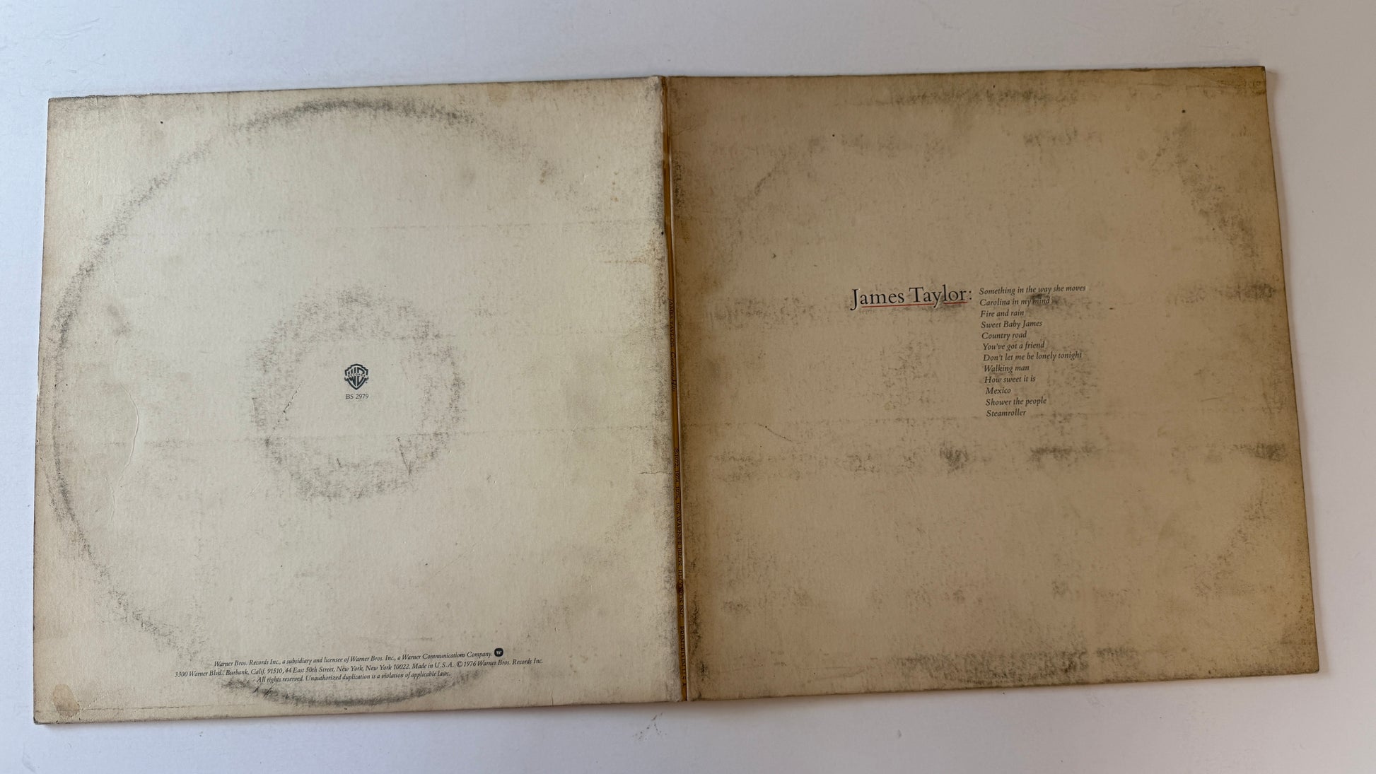 James Taylor James Taylor's Greatest Hits Used Vinyl LP VG\VG