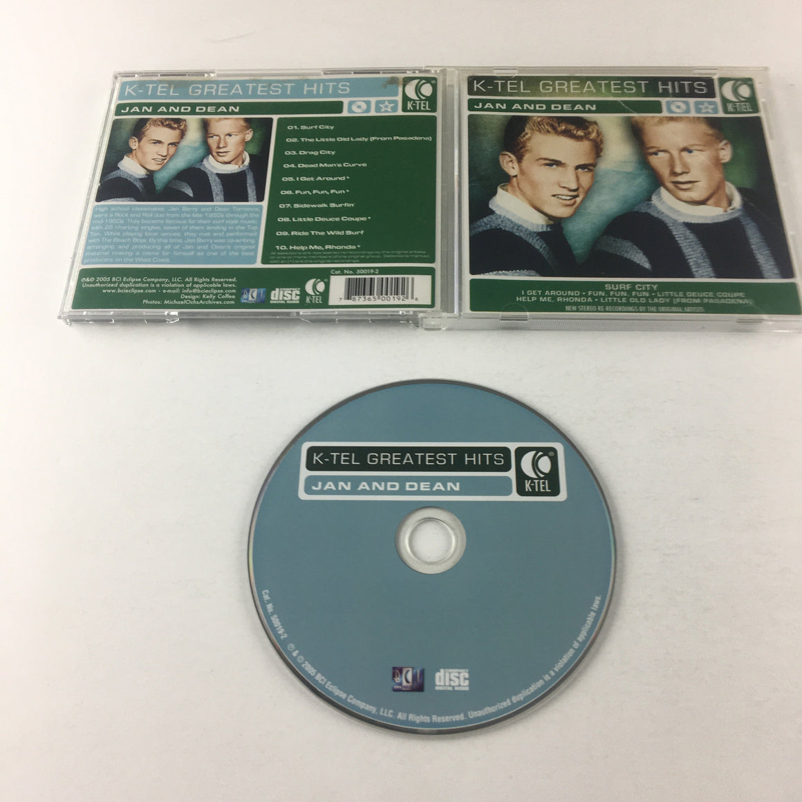 Jan & Dean K-Tel Greatest Hits Used CD VG+\VG+