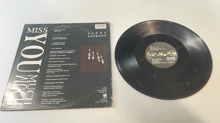 Janet Jackson Miss You Much 12" Used Vinyl Single VG+\VG+