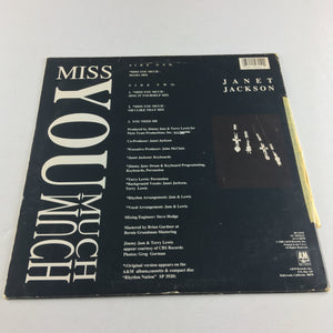 Janet Jackson Miss You Much 12" Used Vinyl Single VG+\G