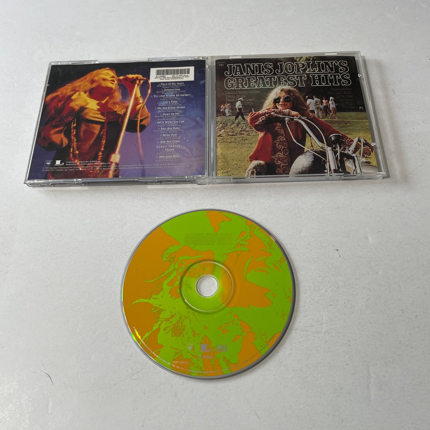 Janis Joplin Janis Joplin's Greatest Hits Used CD VG+\VG+