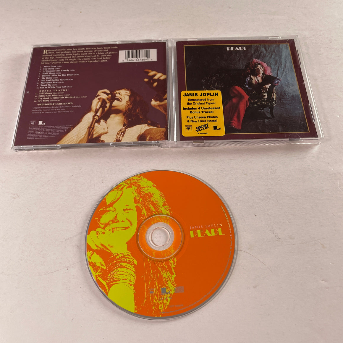 Janis Joplin Pearl Used CD VG+\VG+