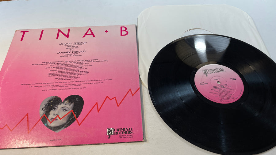 Tina B January February (45RPM) 12" Used Vinyl Single VG+\VG