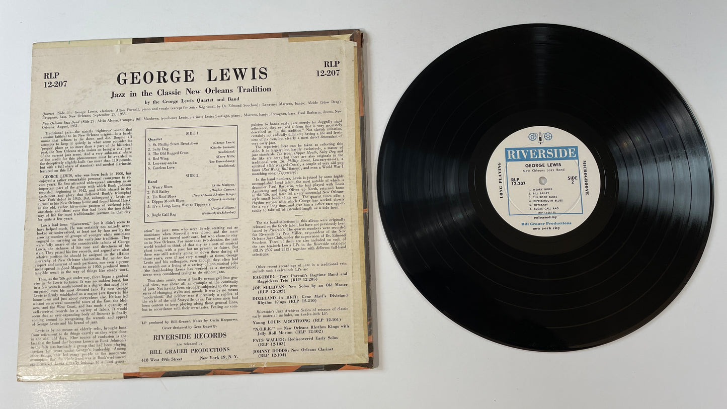 George Lewis Jazz In The Classic New Orleans Tradition Used Vinyl LP VG+\G+