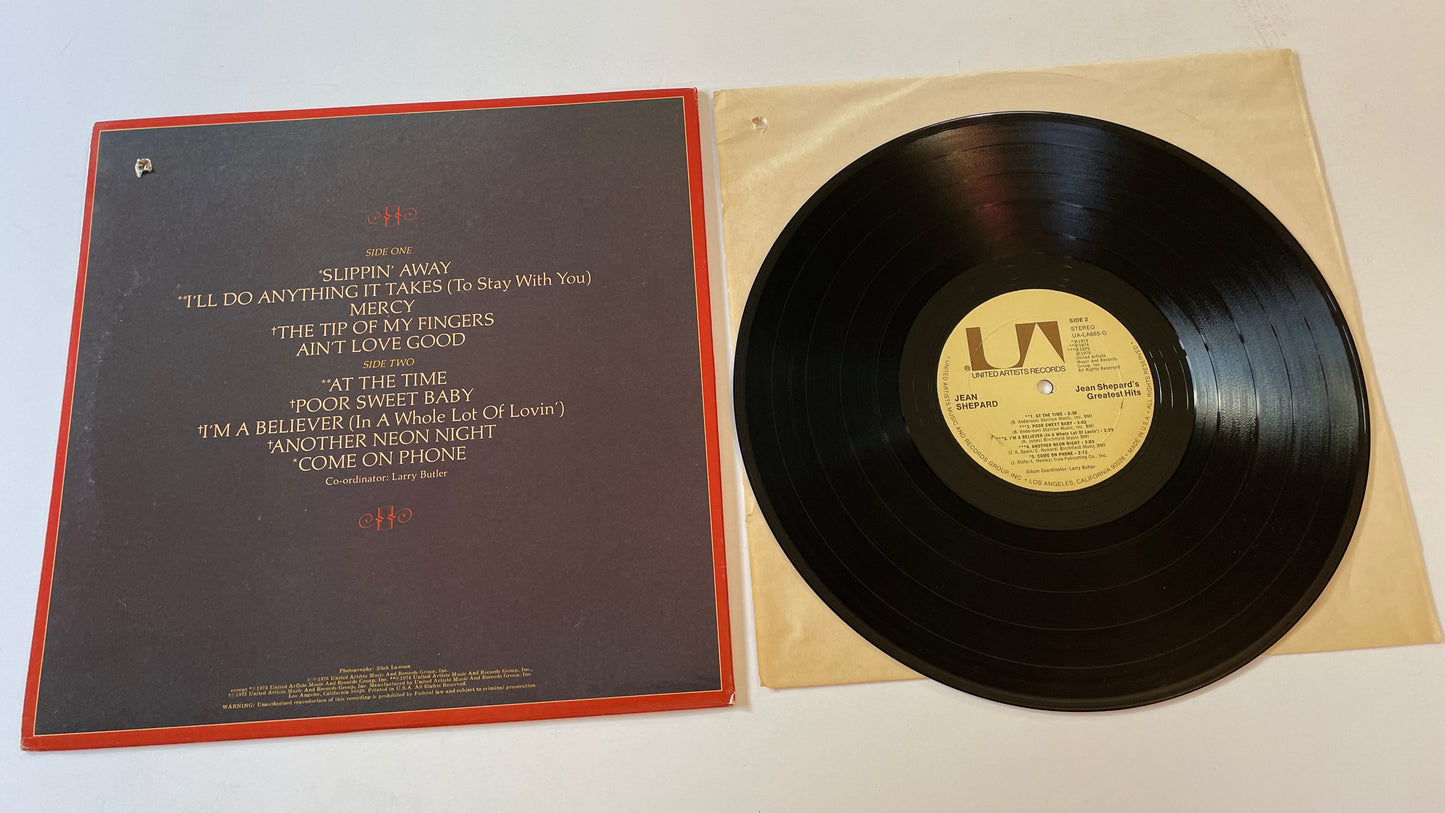 Jean Shepard Jean Shepard's Greatest Hits Used Vinyl LP VG+\VG+
