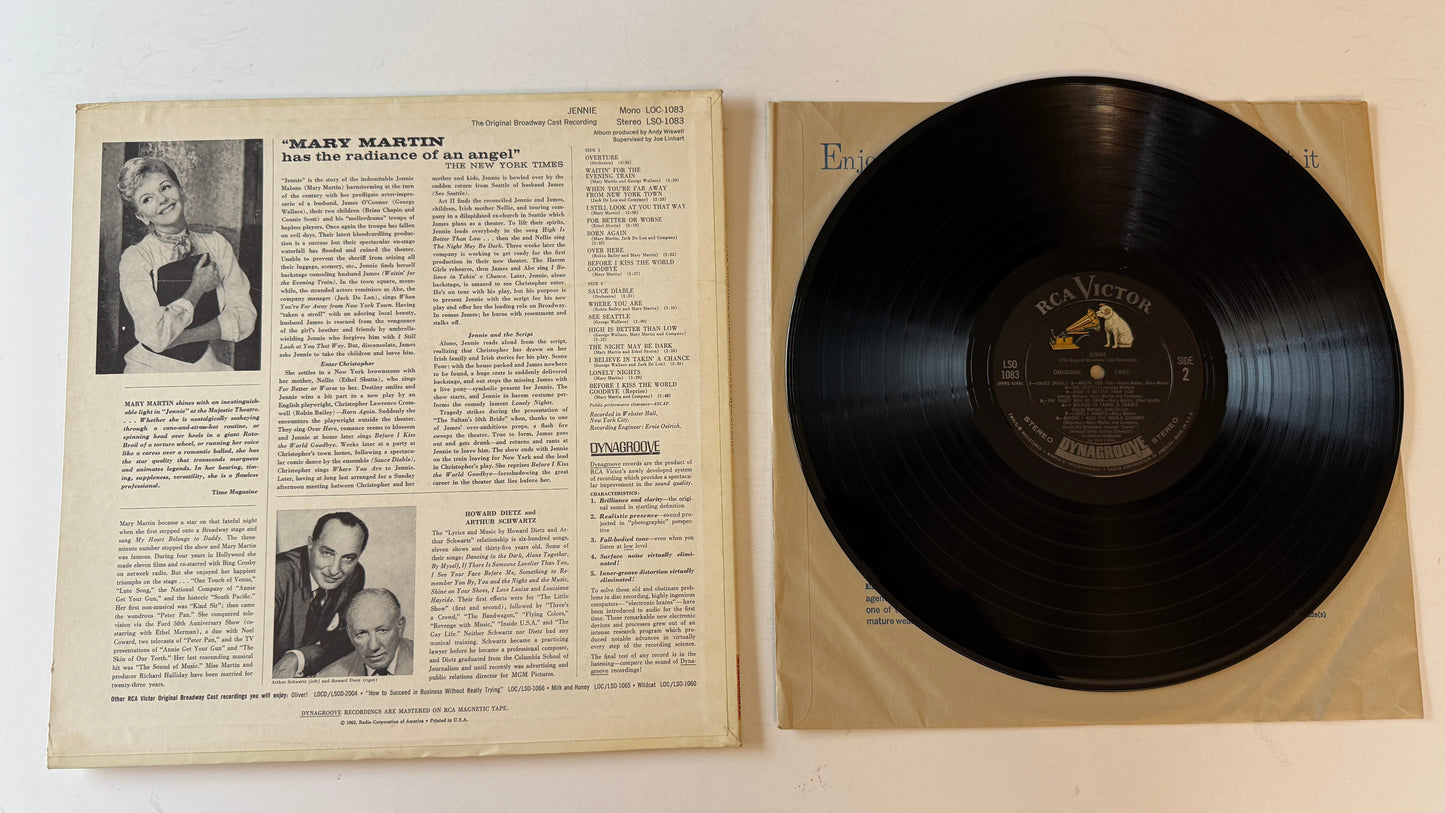 Mary Martin Jennie - The Original Broadway Cast Used Vinyl LP VG+\VG+