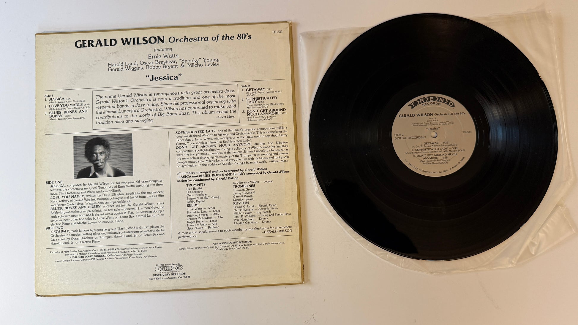 Gerald Wilson Orchestra Of The 80's Jessica Used Vinyl LP VG+\VG