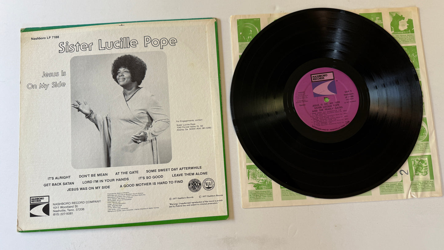 Sister Pope And The Pearly Gates Jesus Is On My Side Used Vinyl LP VG\G+