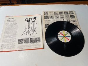 Jimmie Rodgers Jimmie Rodgers TV Favorites: Volume 1 Used Vinyl LP VG+\VG
