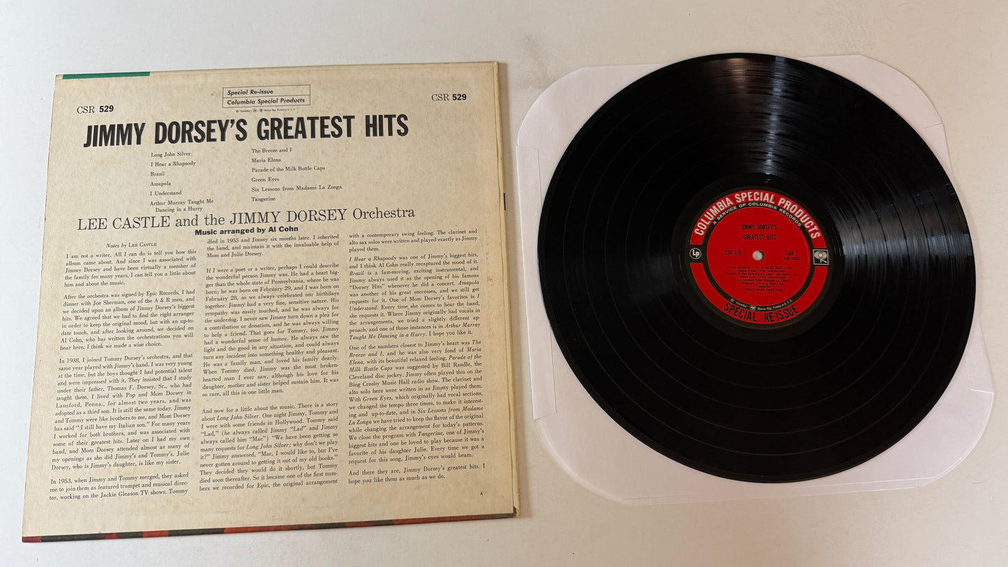 Lee Castle Jimmy Dorsey's Greatest Hits Used Vinyl LP VG+\VG+