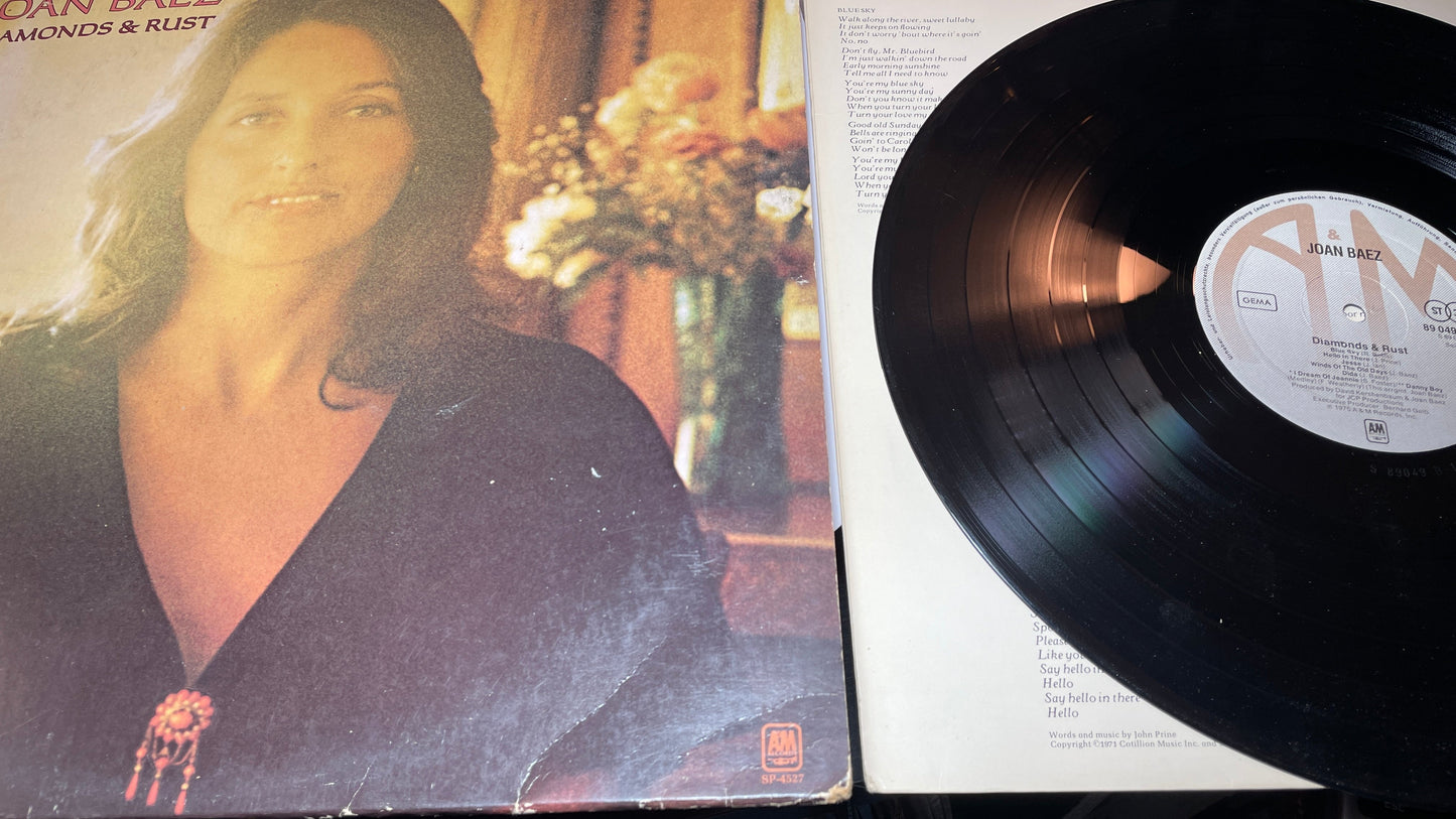 Joan Baez Diamonds & Rust Used Vinyl LP VG+\VG+