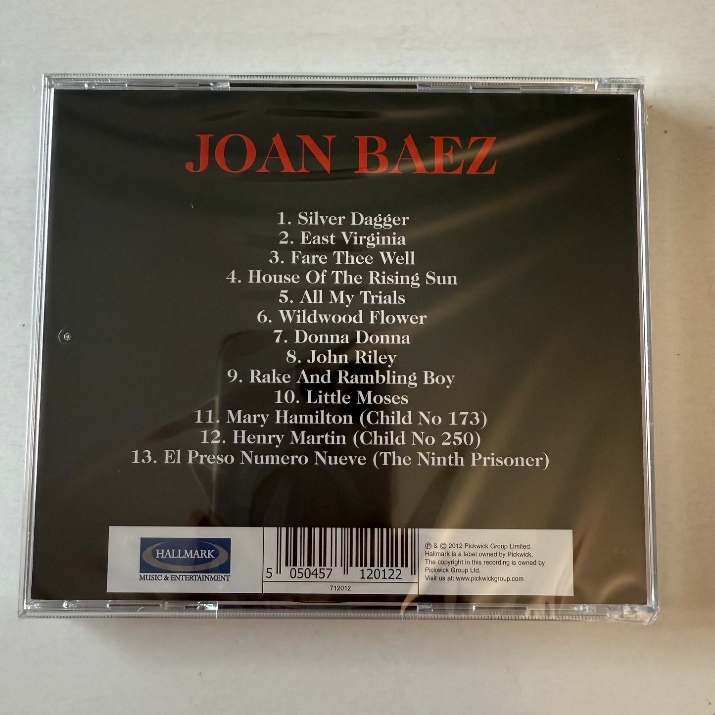 Joan Baez Joan Baez New Sealed CD M\VG