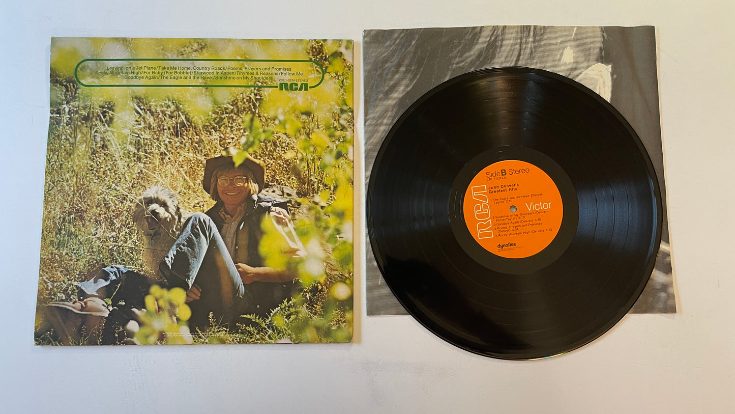 John Denver John Denver's Greatest Hits Used Vinyl LP VG+\G+