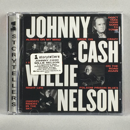 Johnny Cash & Willie Nelson ‎ VH1 Storytellers Orig Press Used CD VG+\VG+