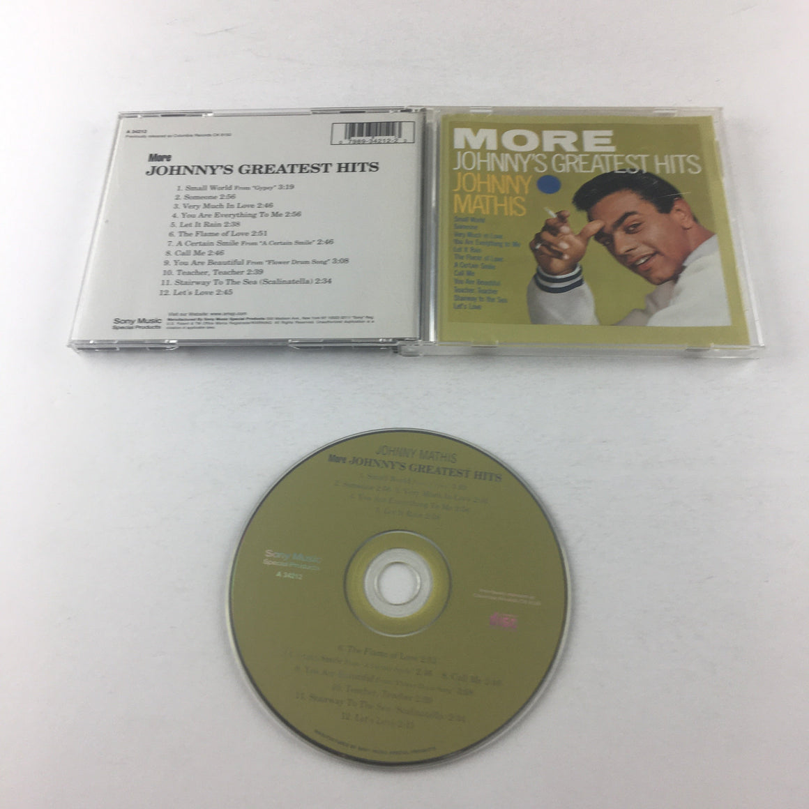 Johnny Mathis More Johnny's Greatest Hits Used CD VG\VG