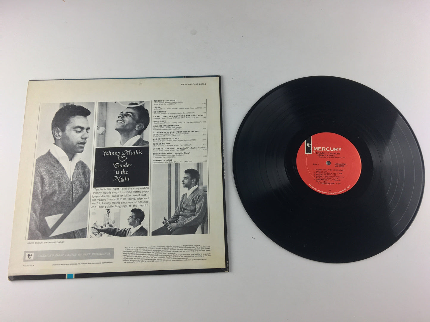 Johnny Mathis Tender Is The Night Used Vinyl LP VG+\VG+