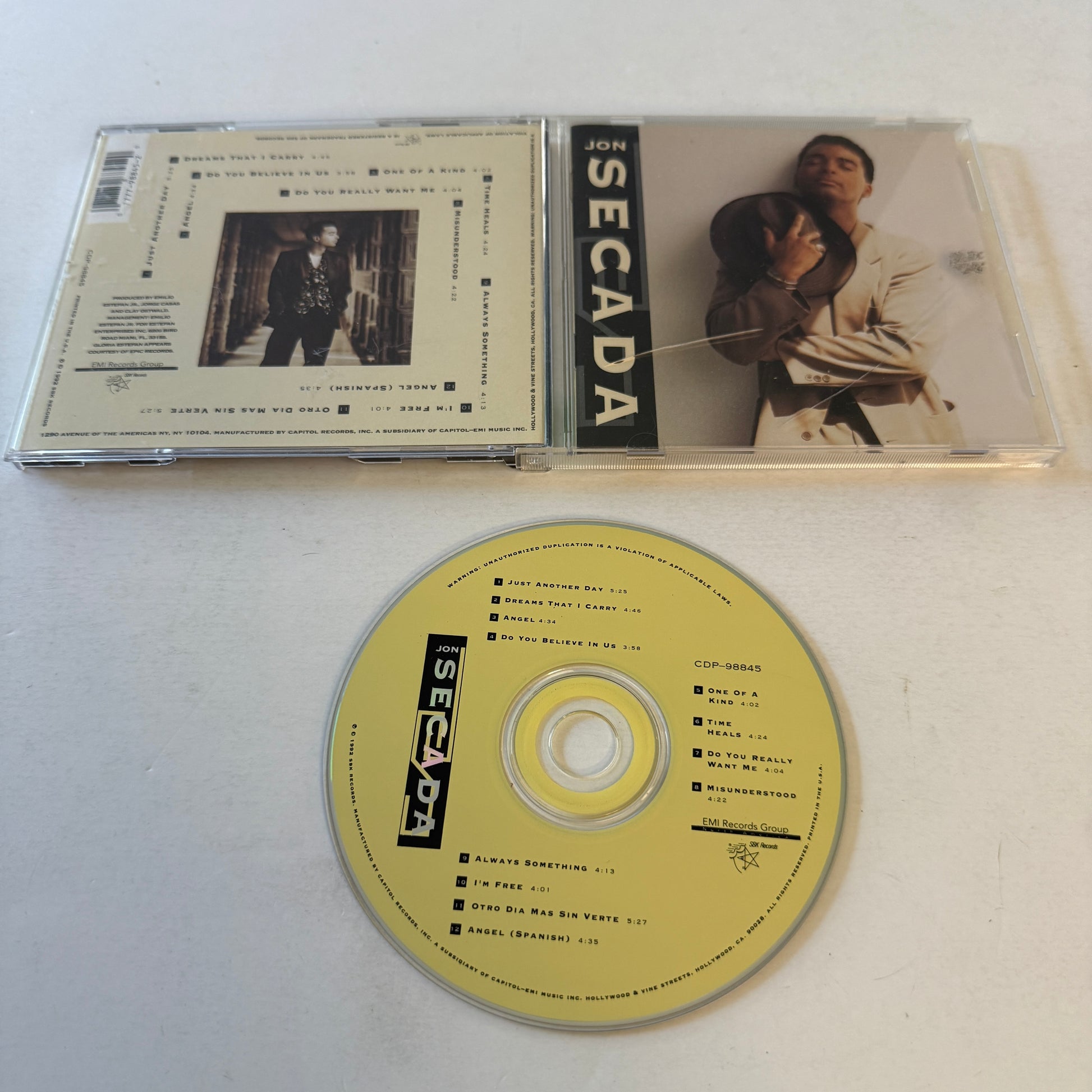 Jon Secada Jon Secada Used CD VG+\VG+
