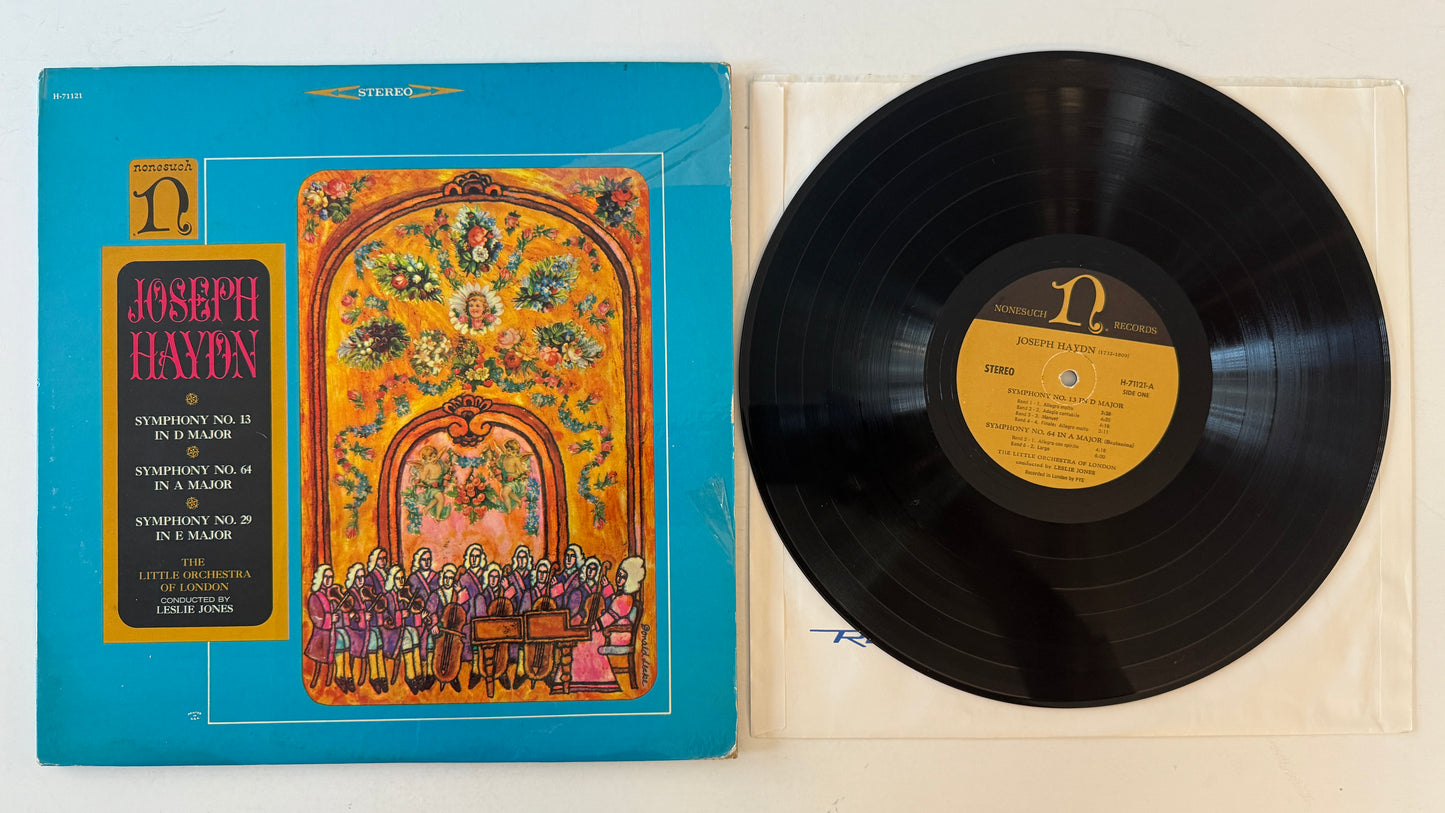 The Little Orchestra Of London Joseph Haydn: Symphony No. 13 In D Major; Symphony No. 64 In A Major; Symphony No. 29 In E Major Used Vinyl LP VG+\VG