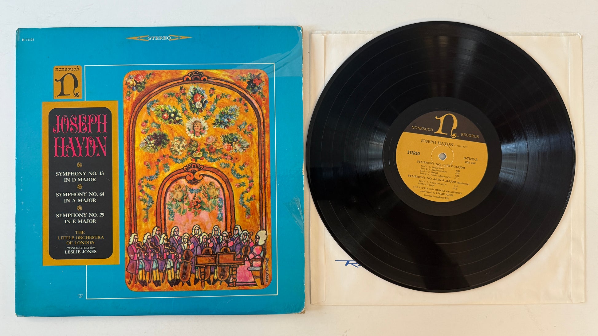 The Little Orchestra Of London Joseph Haydn: Symphony No. 13 In D Major; Symphony No. 64 In A Major; Symphony No. 29 In E Major Used Vinyl LP VG+\VG