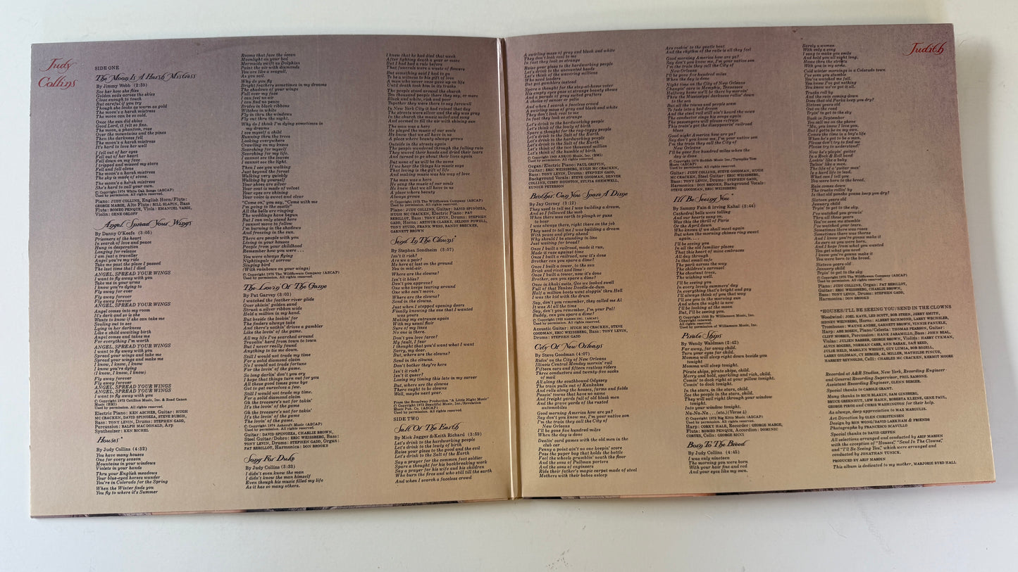 Judy Collins Judith Used Vinyl LP VG+\VG