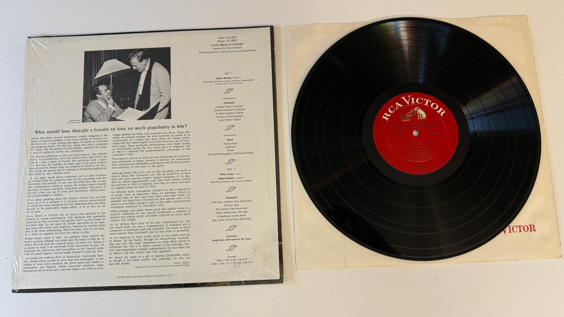 Julian Bream Julian Bream In Concert Used Vinyl LP VG+\VG+