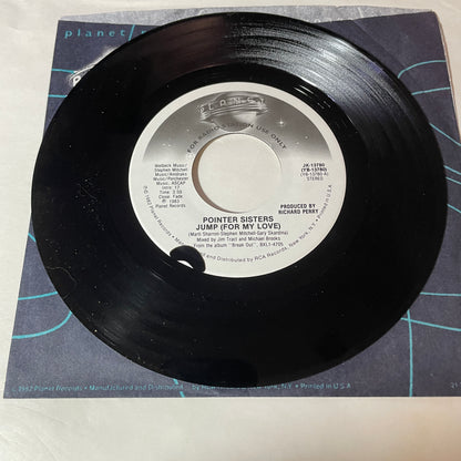 Pointer Sisters Jump (For My Love) Used 45 RPM 7" Vinyl VG+\VG+