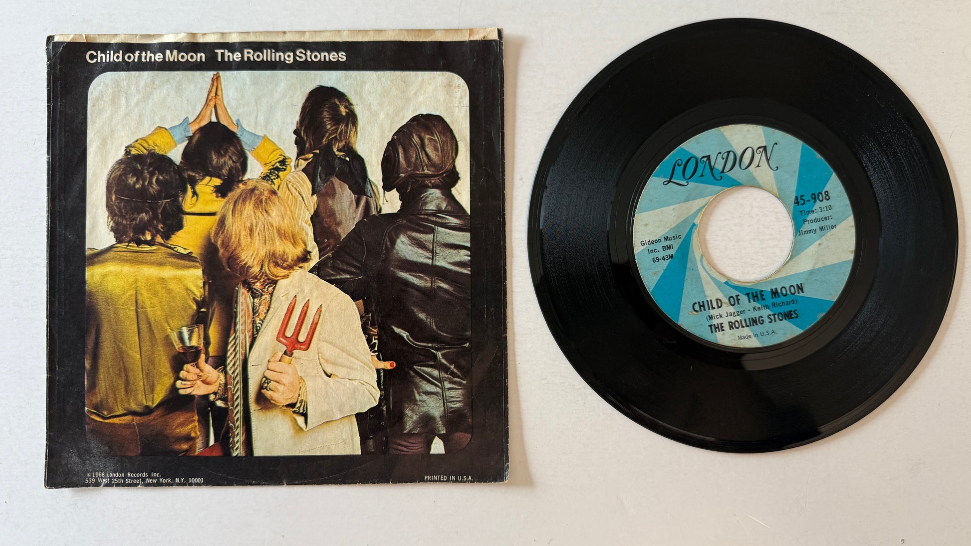 The Rolling Stones Jumpin' Jack Flash Used 45 RPM 7" Vinyl VG\