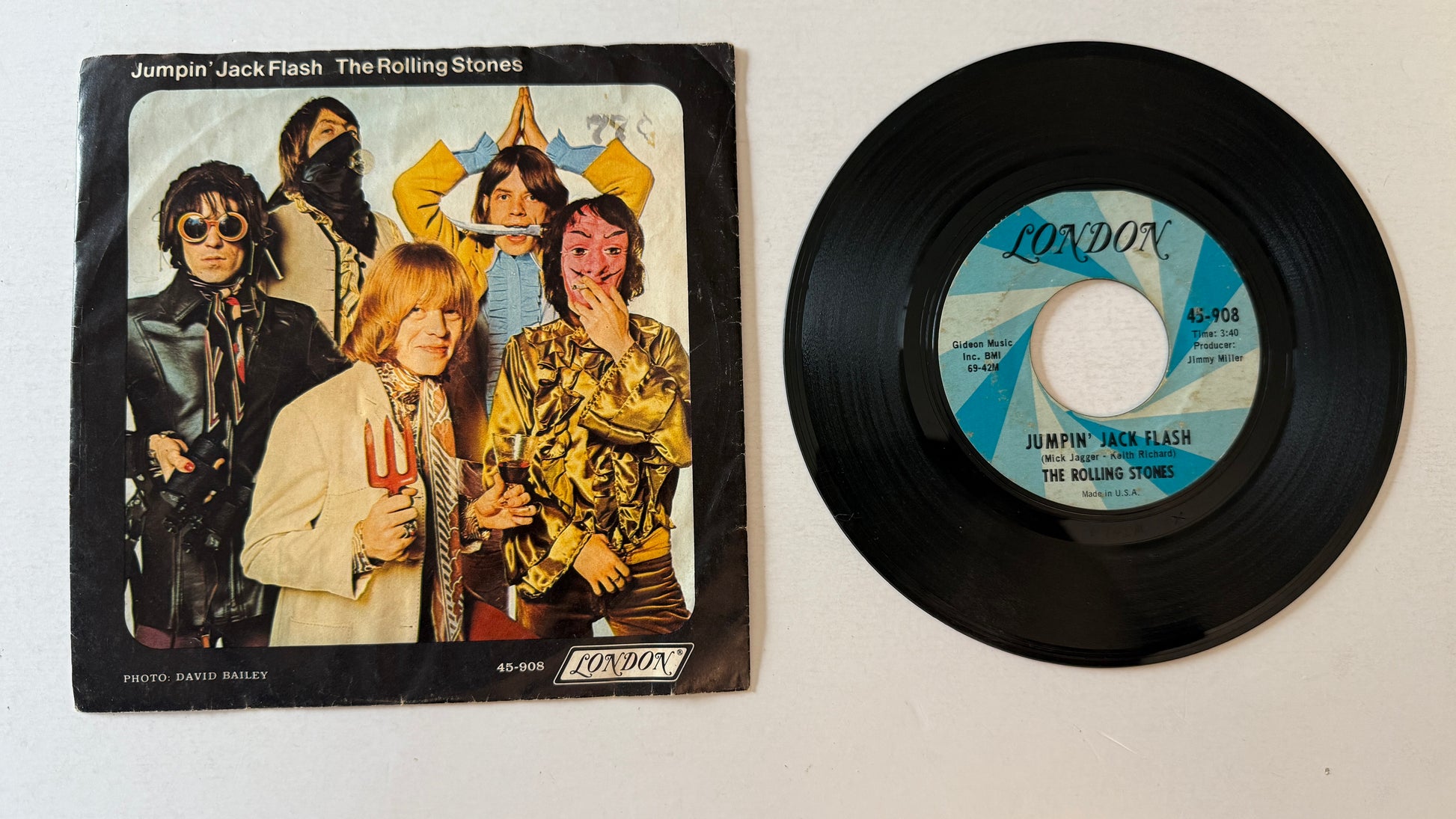 The Rolling Stones Jumpin' Jack Flash Used 45 RPM 7" Vinyl VG\