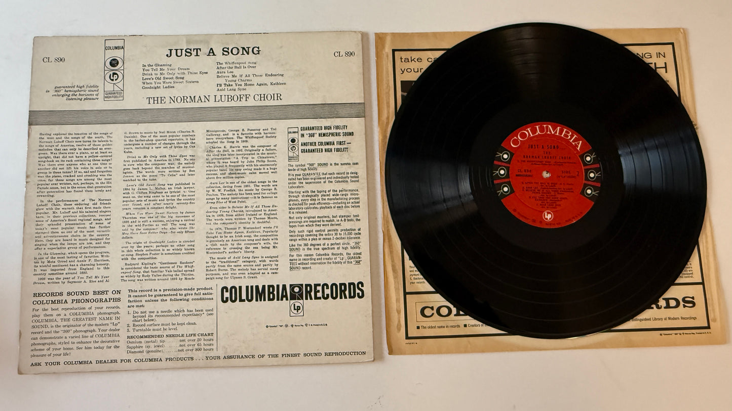 Norman Luboff Choir Just A Song... Used Vinyl LP VG+\G+