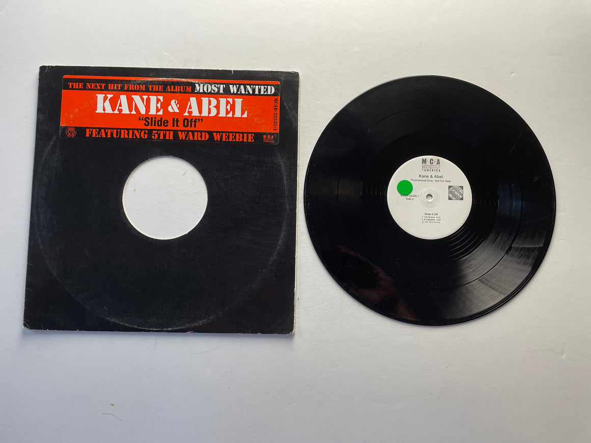 Kane & Abel Feat. 5th Ward Weebie Slide It Off 12" Used Vinyl Single VG+\G+