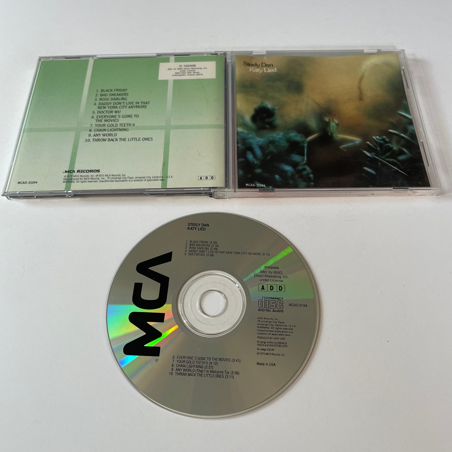 Steely Dan Katy Lied Used CD VG+\VG+