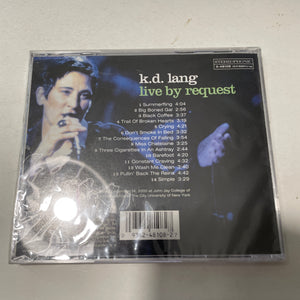 k.d. lang Live By Request Used CD VG+\VG+