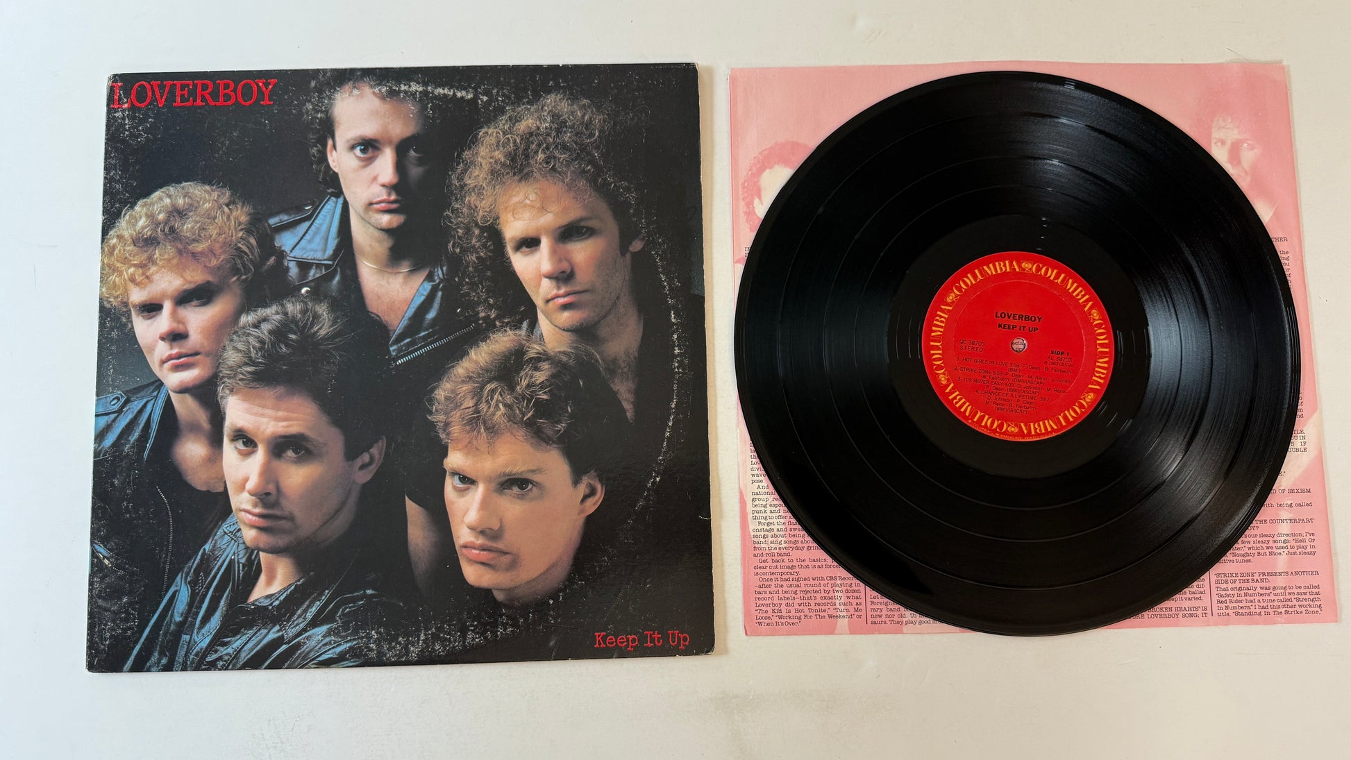 Loverboy Keep It Up Used Vinyl LP VG+\VG