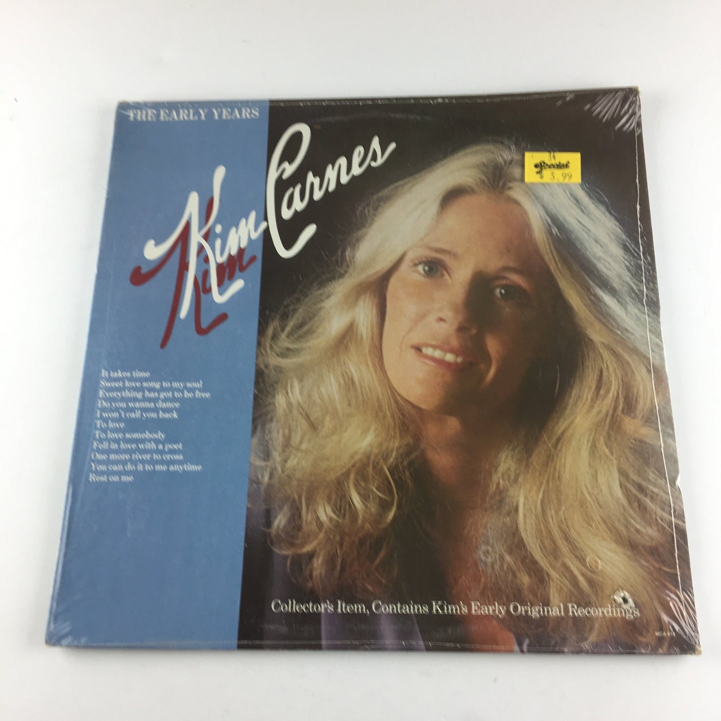 Kim Carnes The Early Years Used Vinyl LP M\VG Black