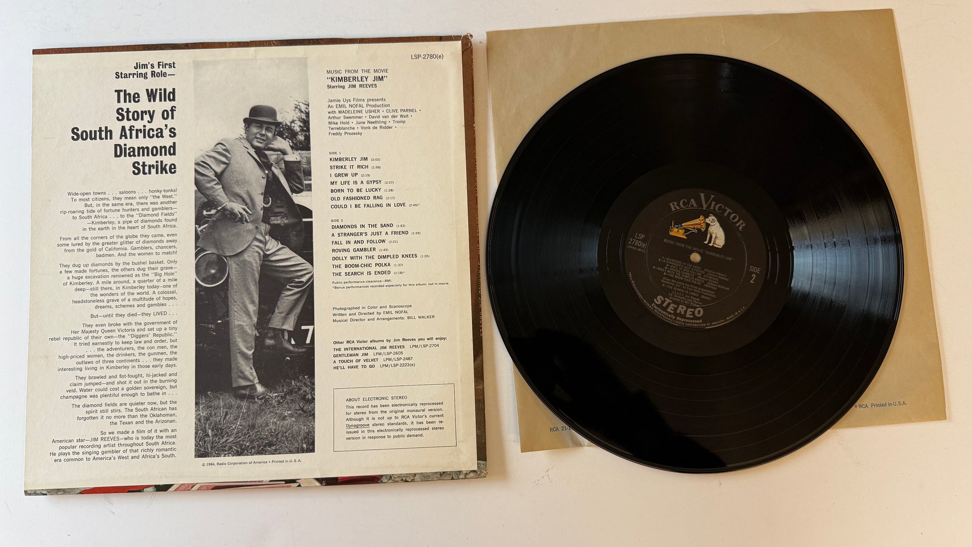 Jim Reeves Kimberley Jim Used Vinyl LP VG+\VG+