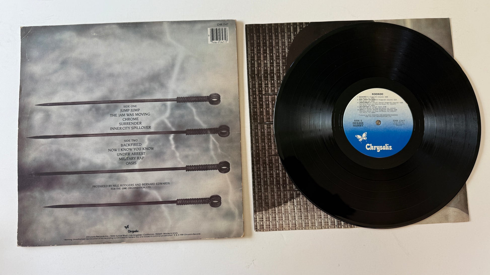Deborah Harry KooKoo Used Vinyl LP VG+\VG