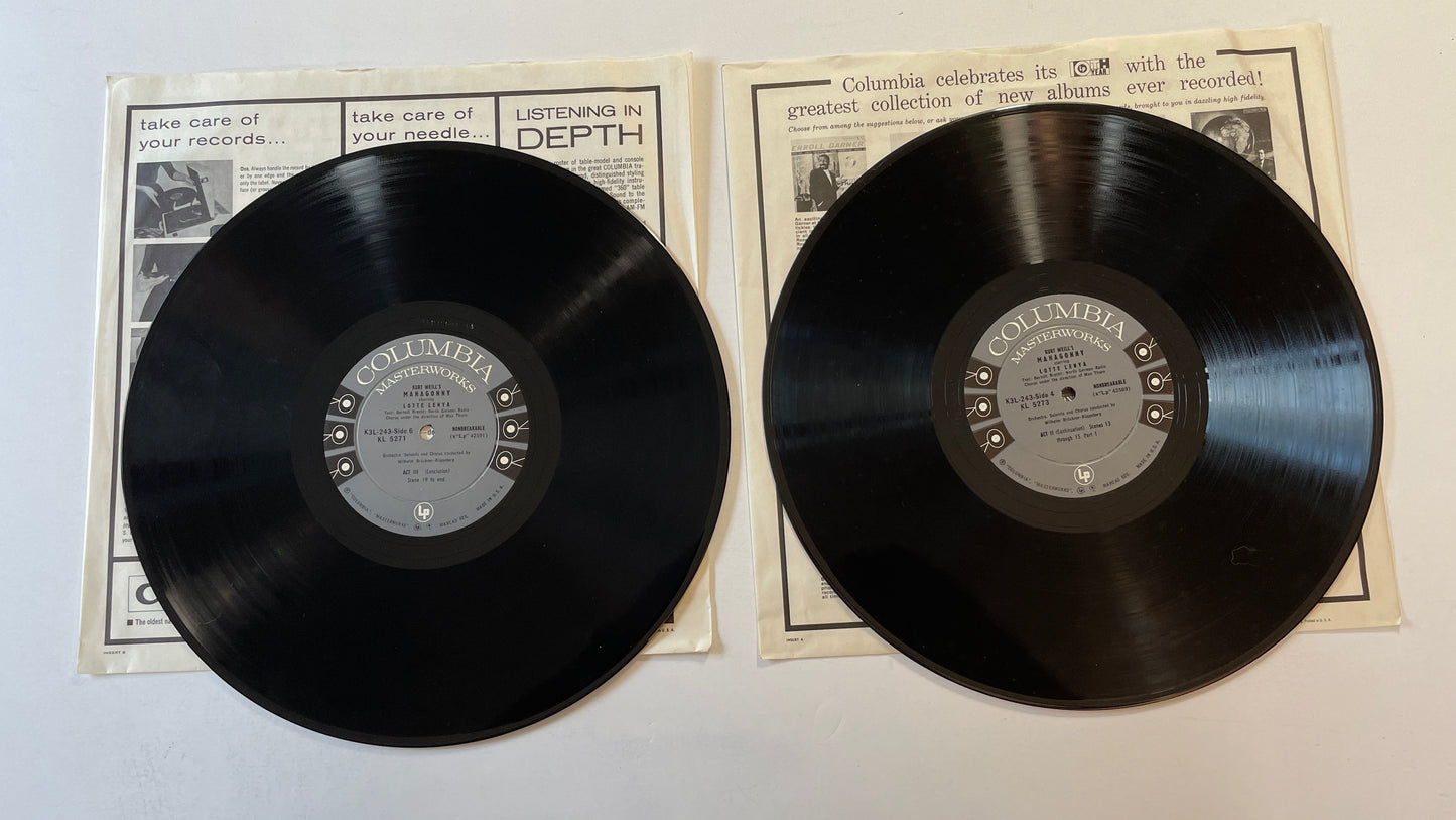 Kurt Weill Kurt Weill's Rise And Fall Of The City Of Mahagonny Used Vinyl Box Set VG+\VG