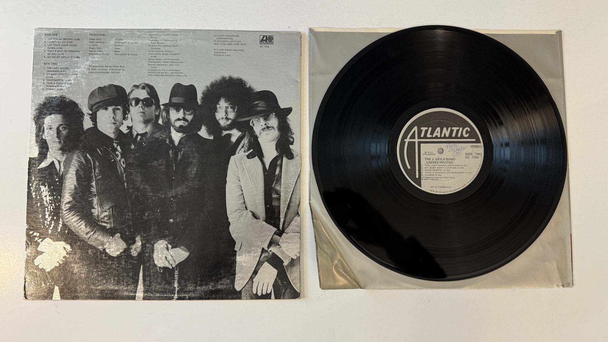 The J. Geils Band Ladies Invited Used Vinyl LP VG+\VG