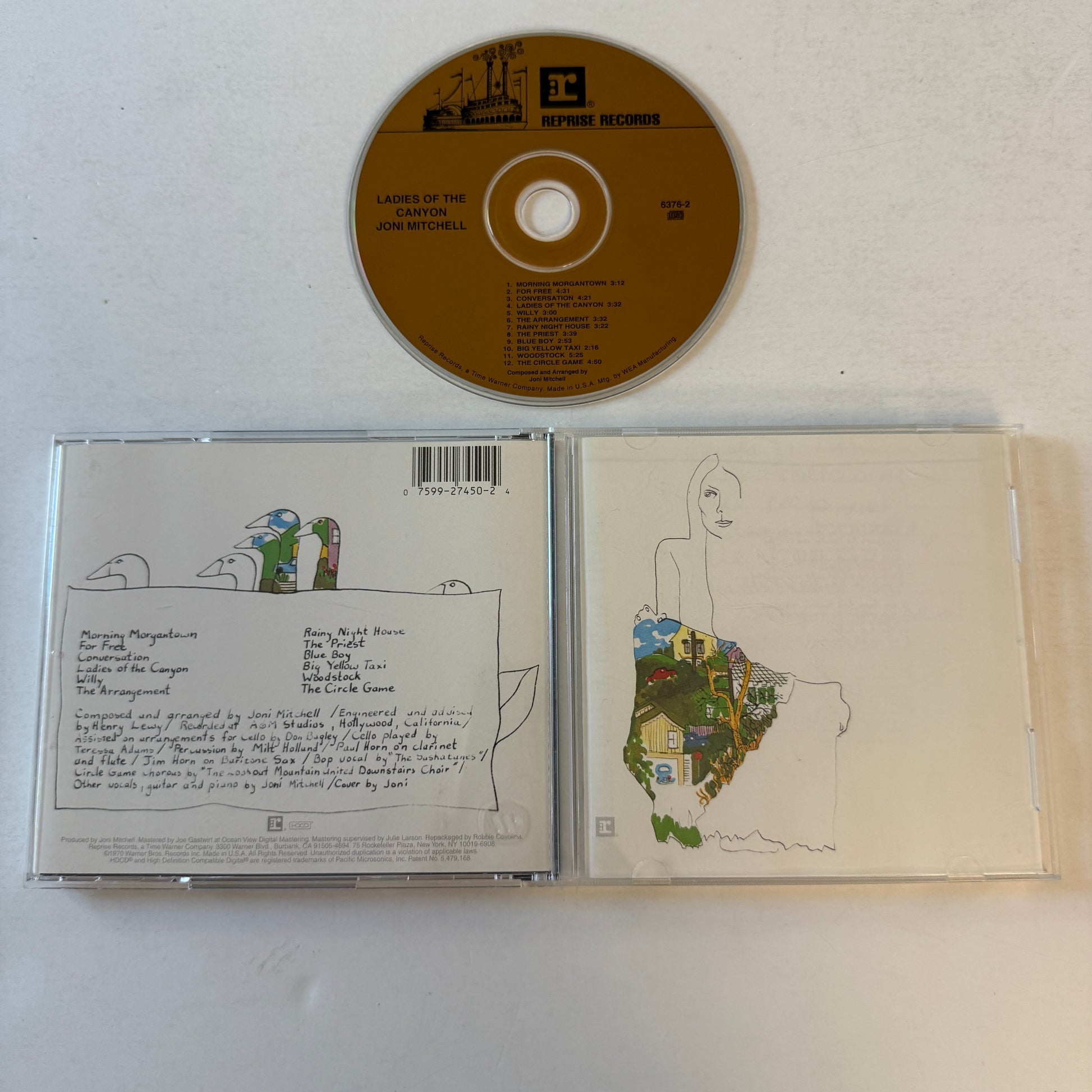 Joni Mitchell Ladies Of The Canyon Used CD VG+\VG+
